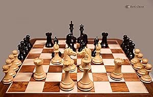 BCBESTCHESS 20 Inches Chess Board with 4 Inches King Chess Pieces with Extra Queens
