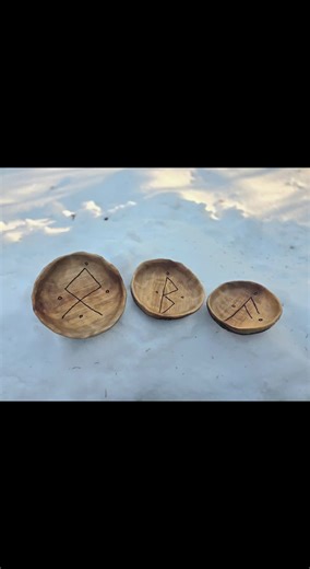 #runes#berkano #othala #ansuz #handmadebowls