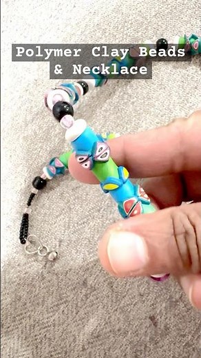 Polymer Clay Beads / Extruder Canes & Made An Exotic Necklace