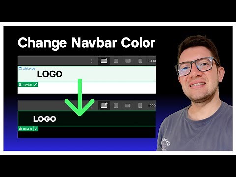 How to Change Navbar Color With Background in Webflow