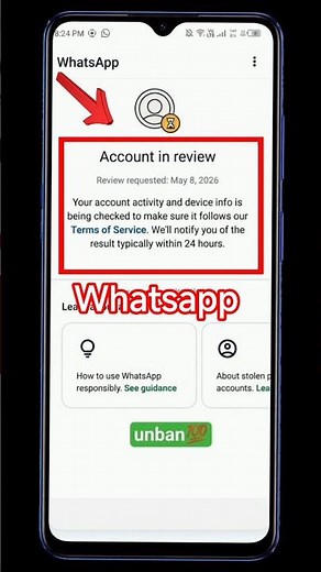 WhatsApp Account Under Review Problem | WhatsApp Account in Review | WhatsApp Review Problem 24 H...