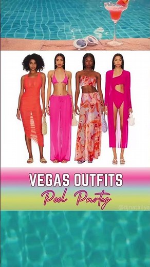 Vegas Pool Party Outfits | Bright Bikini Swimsuit Cover Ups | Revolve Haul