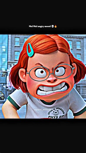 Mei Mei angry mood 💀🔥 | Turning Red edit | #edit #turningred #shorts #animation