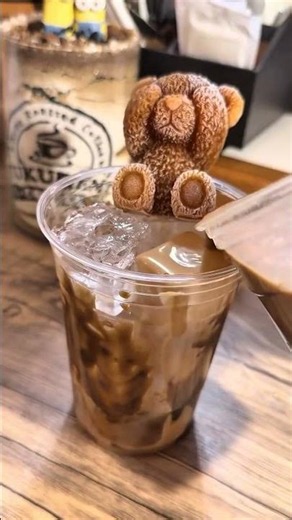 当店人気No.1！ビッククマ黒糖ラテを作ってみました
