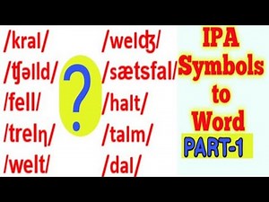 IPA symbols to English Words (Phonetics) | Part 1 | BE 1st year | GTU | 3110002 | sem 2 & 1 |