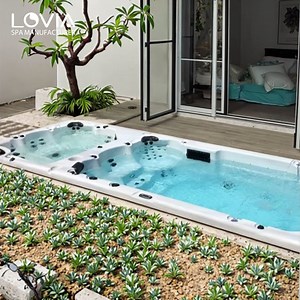 [Hot Item] Balboa Acrylic Backyard Swimming Pool 5.8m Large Hot Tub Swim SPA Outdoor SPA