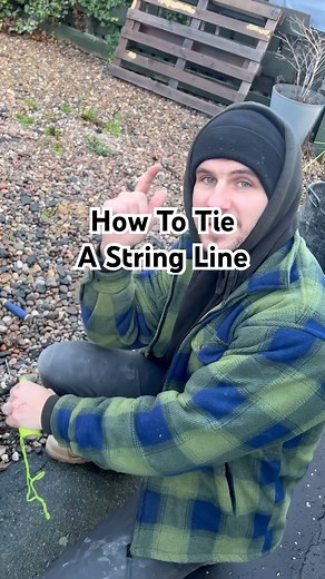 How To Tie A String Line #carpenter #howto