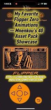 Mnenkou's 40 Asset Pack Showcase — Flipper Zero Animations Reveal #flipperzero ‪@FlipperZeroVideos‬