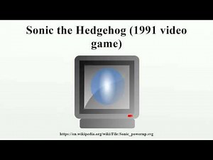Sonic the Hedgehog (1991 video game)