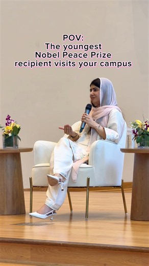 POV: The youngest Nobel Peace Prize recipient visits your campus✨ #callutheran #malalayousufzai