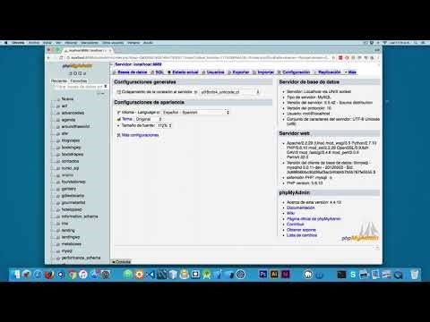1 PHP My Admin y la consola para escribir código SQL