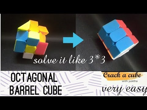 How to solve an octagonal barrel cube very easily (with all parities) #crackacube