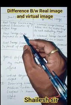 #Difference between real & Virtual image #viral #short video #shailesh sir ✅#Catalyst