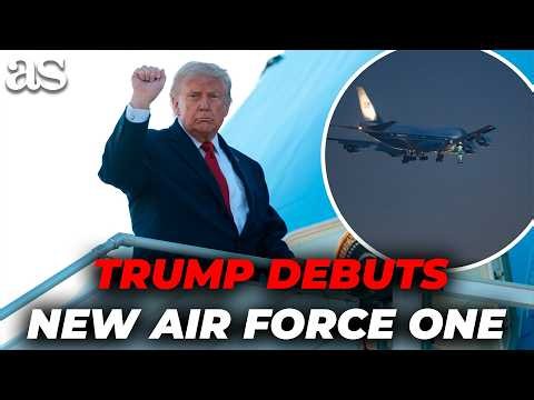 TRUMP debuts NEW AIR FORCE ONE during Theodore Roosevelt Museum dedication