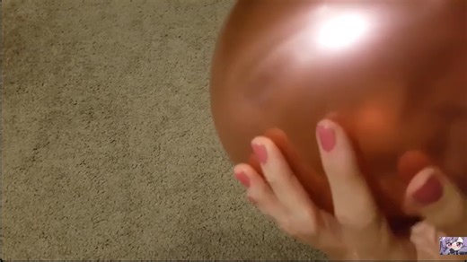 Blowing, tapping & rubbing a pink balloon ASMR