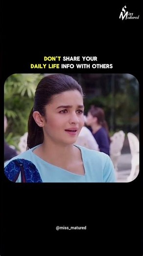 How to become emotionless…. Watch till end #missmaturedquotes #bollywood #emotional #relatable #life