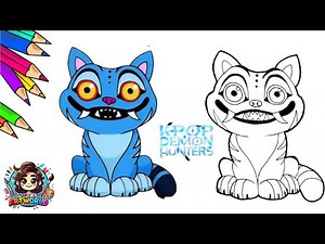 How to Draw Derpy Tiger Full Body 🐯 | K-Pop Demon Hunters Art Tutorial 🎨✨