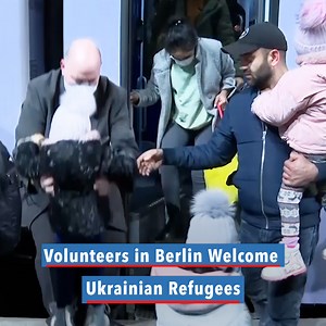 Hundreds of refugees from Ukraine have been arriving daily in Berlin on trains from Poland. At Berlin's main train station, hundreds of volunteers were waiting Thursday for the refugees to arrive. They were holding up signs welcoming them and offering to house refugees in private homes. (AP) | Voice of America