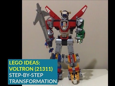 LEGO Ideas Voltron (21311) Full Transformation from Lions to the Mech and Review