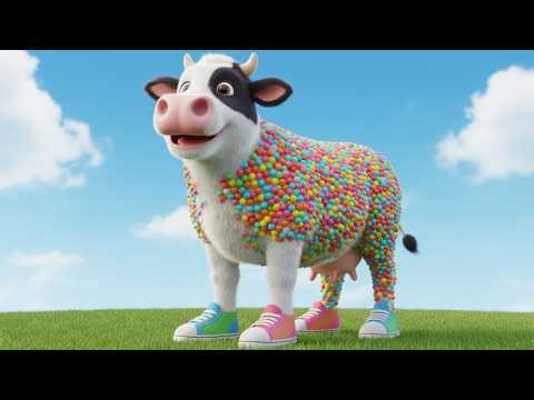 Magic Candy Cow – A Nursery Rhyme for Children to Learn Colors, Shapes & Numbers | Biyyan Kids