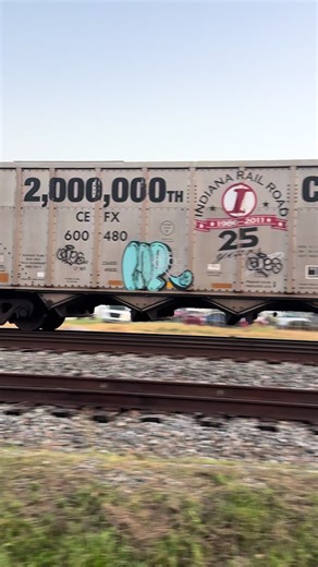 2,000,000th carload of the Indiana Railroad #train #CSX #indiana #25 #millions