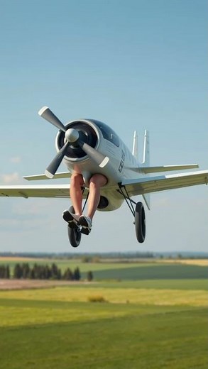 "The Pedal-Powered Plane: Soaring with Bicycle Power #shortvideo #viralvideo #subscribemychannel