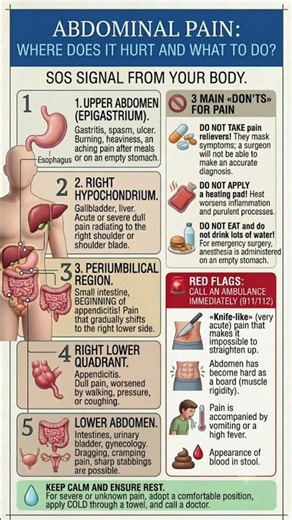 Did you know... Abdominal pain: where it hurts and what to do?