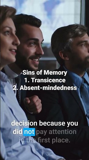 Discover the 7 Sins of Memory: #2 Absent-mindedness- How Attention Shapes Our Memory 🧠📝