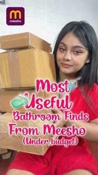 Useful Bathroom Items From Meesho Under Budget! #meeshofinds #meesho #bathroom #fyp #useful #viral
