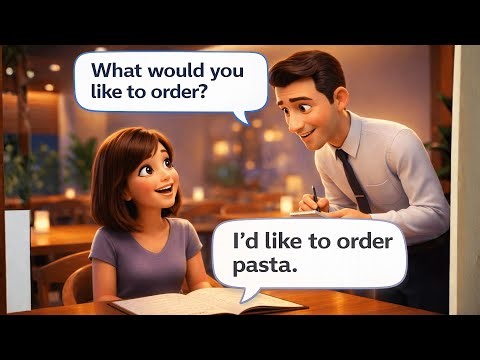 10 Real Restaurant English Conversations | What to Say in Awkward Moments (A1–A2)