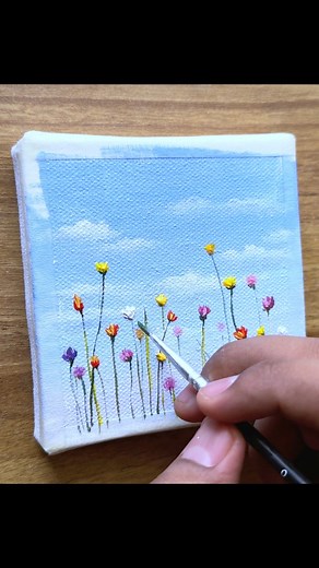 52K views · 648 reactions | Spring flowers acrylic painting | Vinee Painting | Facebook