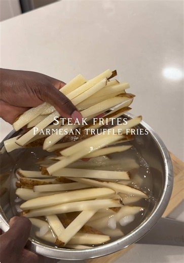Overcooked Steak but Delicious: Truffle Fries & Steak Salad