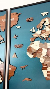 Elevate your décor with this elegant 3D world map. Make a stylish, sophisticated statement in any room. | ColorfullWorlds | Facebook