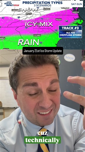 Right now data keeps trending towards the worst case scenario!! Ooof #winterstorm #ncwx #icestorm #icestorm2026 | Chris Mulcahy