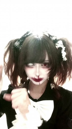 😺👅😺👅 .#visualkei #v系 #おすすめ #バンギャ #ヴィジュアル系 #vkei #ゴシック #shironuri #白塗り