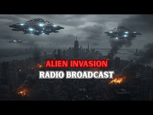 You're listening to the radio.. during an ALIEN ATTACK