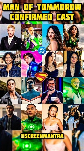 Superman Man of Tomorrow | Full Cast Revealed🔥| #ManOfTomorrow #Superman #JamesGunn #DCU #DC #Shorts