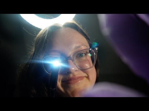 ASMR Medical Role Play for Sleep - POV You Fell & Busted Your Head 🤕 bright light triggers, eye exam