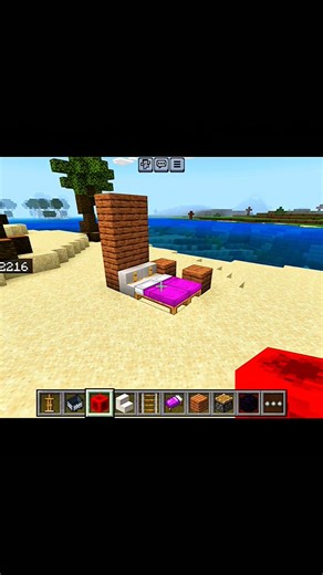 Minecraft realistic bed!😮#minecraft#gaming#new#tweening#trending#shorts#ytshorts#edit#minecraftmeme