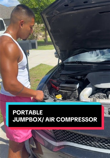 Portable Jump Box: Car Starting & Tire Inflation