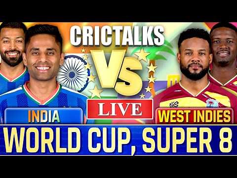 🔴 India vs West Indies Cricket Live Match Today, T20 World Cup 2026 Scores Commentary, IND v WI