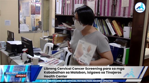 21 reactions | Malabuenews Update: Libreng Cervical Cancer Screening para sa mga kababaihan sa Malabon, isigawa sa Tinajeros Health Center #MalabonAhon #MalabonTV | Malabon TV | Facebook