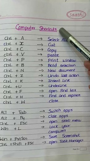 Computer shortcuts || basic computer knowledge