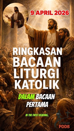 Ringkasan Bacaan Liturgi Katolik | Kamis, 090426 | Kis 3:11–26, Luk 24:35–48 #bacaanhariankatolik