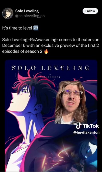 Solo Leveling Movie Reawakening Releases This December