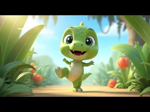 Happy Dinosaur Stomp Song for Kids | Fun Dance Rhyme