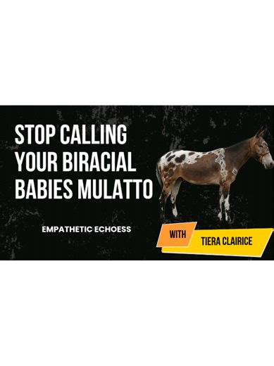 Stop referring to your Black biracial children as mulatto. #Education #Biracial #Mulatto #Black #White
