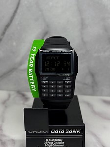 Custom Black Casio DBC32-1A Calculator Watch Inverted Screen Mod - Etsy