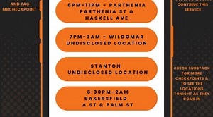 DUI Checkpoints Saturday June 7th 2025