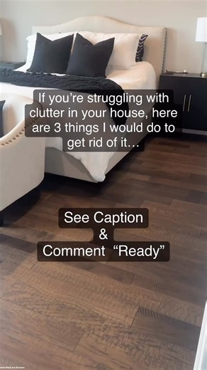 🧹 If you’re looking to get rid of clutter from your house, here are three things that I would do: 1. ✨ Start with a Small Area: Pick a small space like a drawer or a shelf. Focus on decluttering that area completely before moving on to the next. 2. 📦 Use the Three-Box Method: Label three boxes as “Keep,” “Donate,” and “Trash.” As you go through your items, decide which box each item belongs in. 3. ⏰ Set a Decluttering Timer: Dedicate 15-30 minutes each day to decluttering. Consistency is key, 